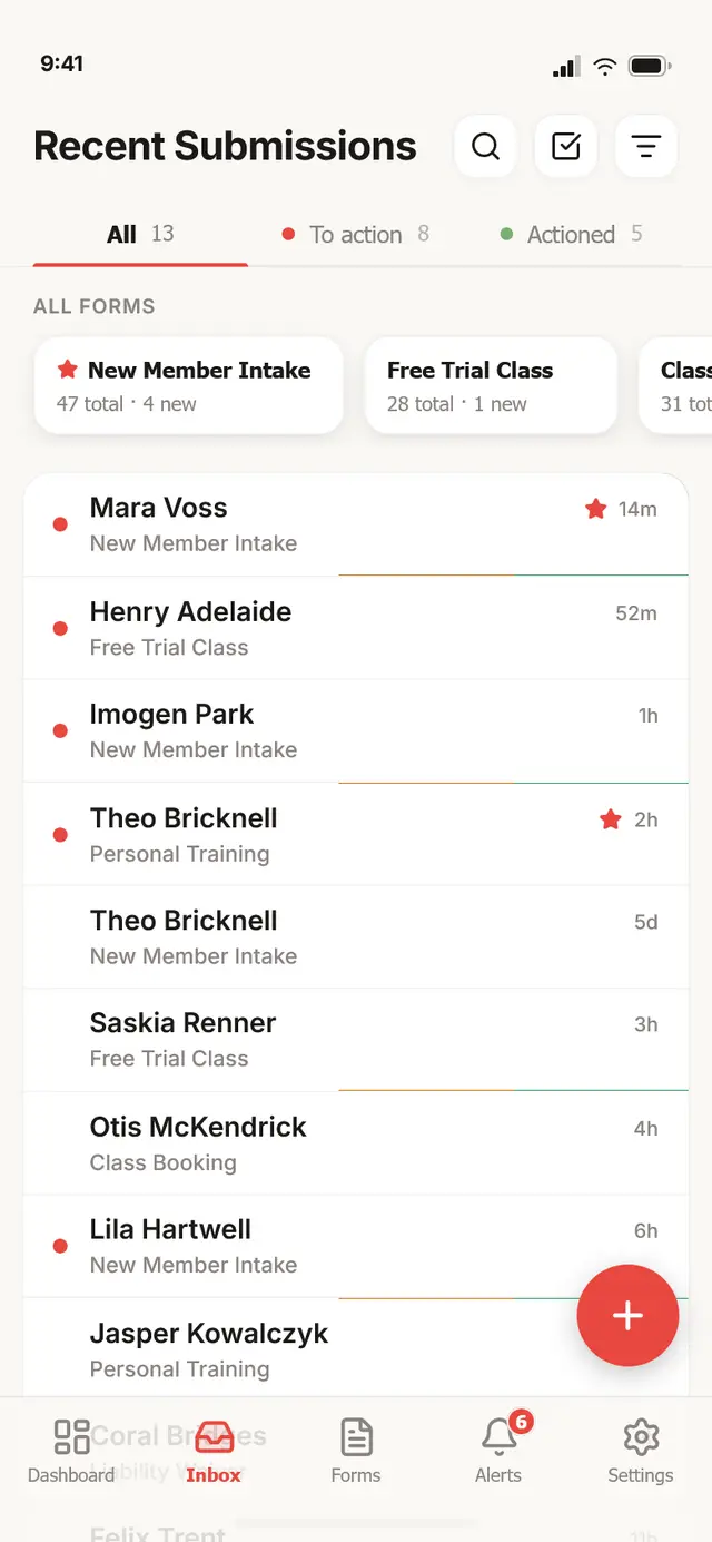 Inbox · triage signal