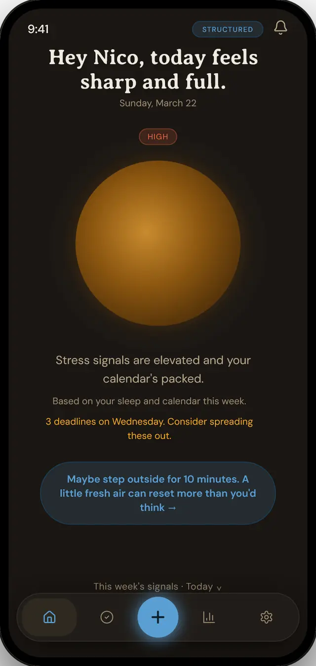 Structured mode home