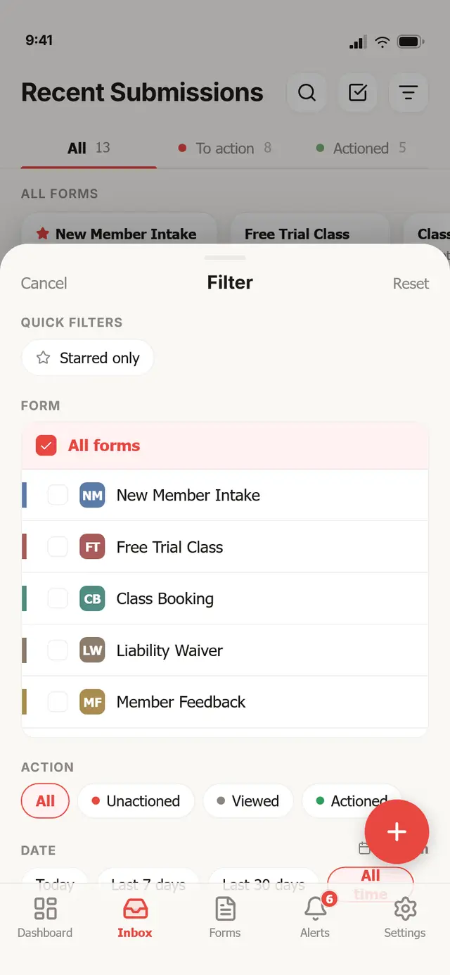 Filter · one sheet