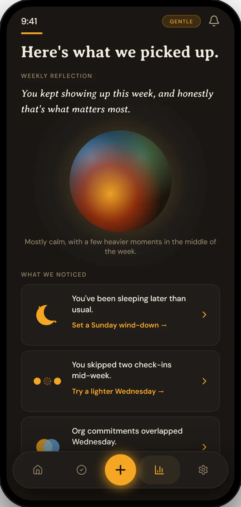 EmberSense screen